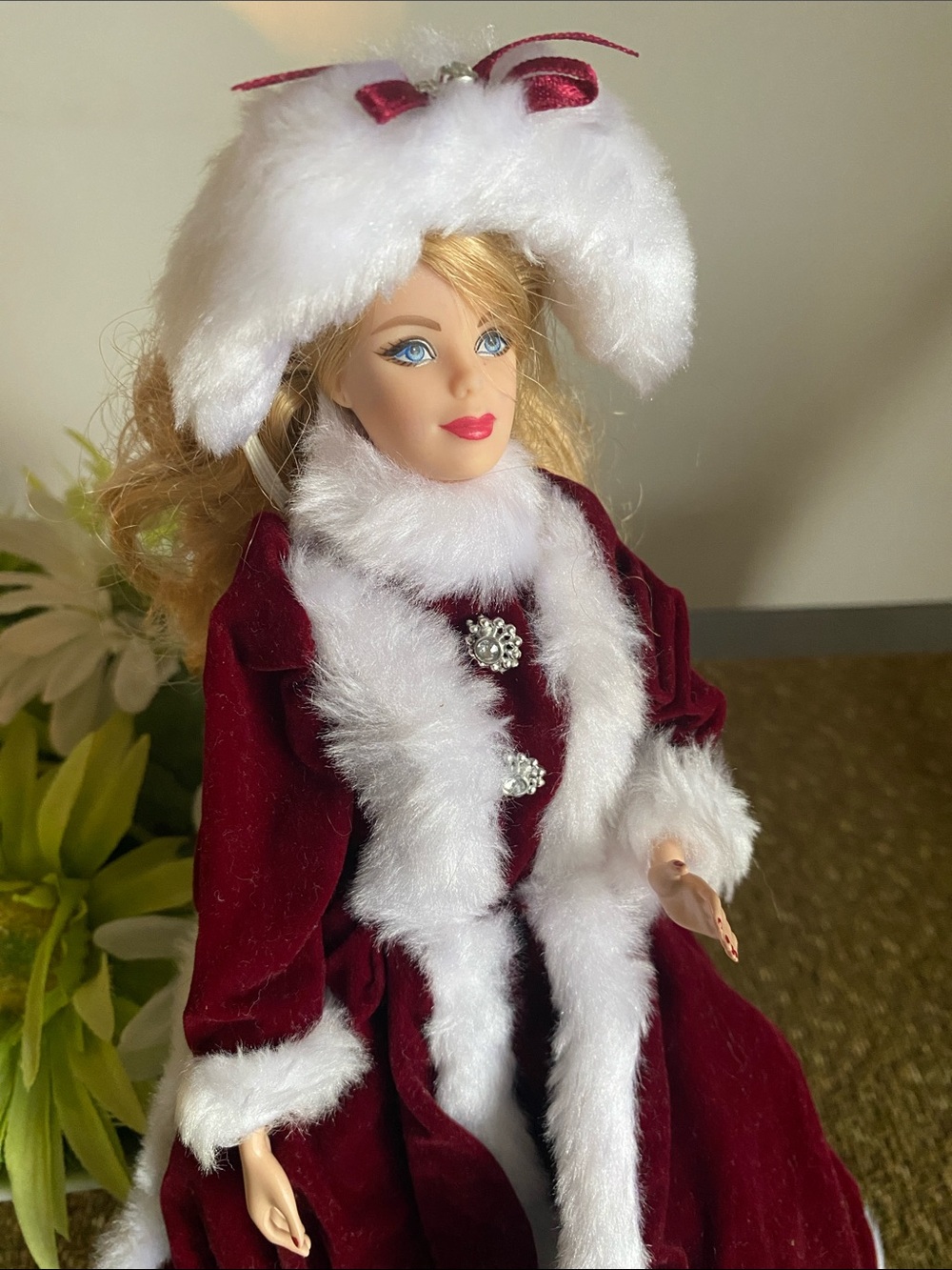 Mattel 2014 Holiday Barbie Doll and 1996 Happy Holiday Dress